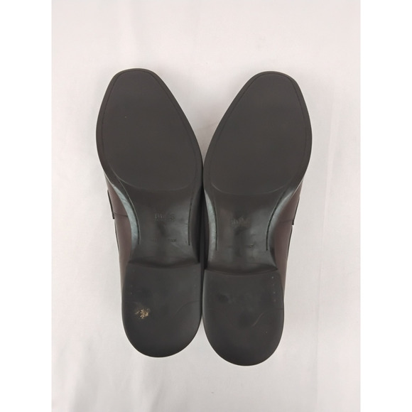 Hugo Boss Dress Shoes Men\'s 9 Brown Leather Slip On Penny Loafer #W4754 main image 12